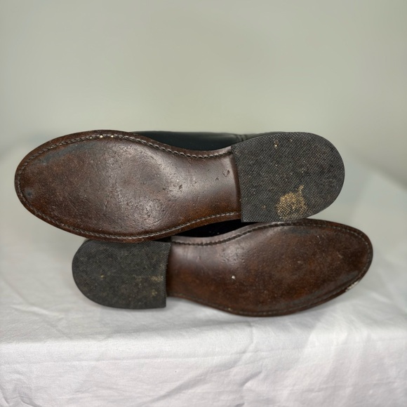 Vintage Leather Black Western Boots - Picture 5 of 7